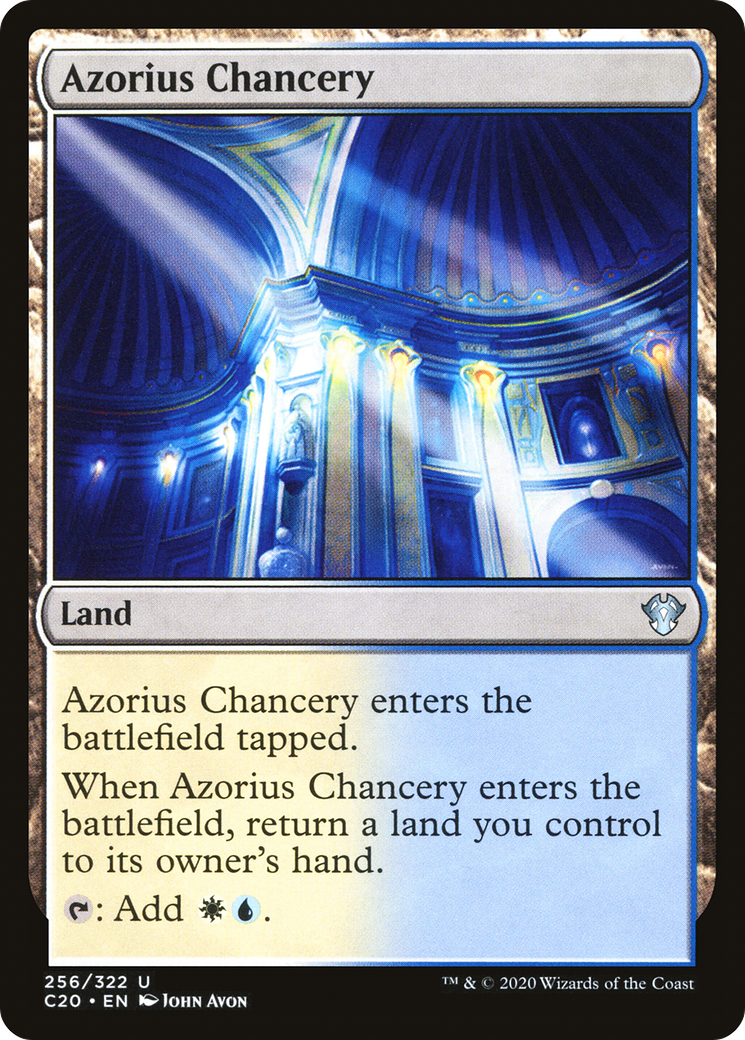 Azorius Chancery (C20-256) - Commander 2020 - Premium MTG Single from Wizards of the Coast - Just $0.08! Shop now at Game Crave Tournament Store