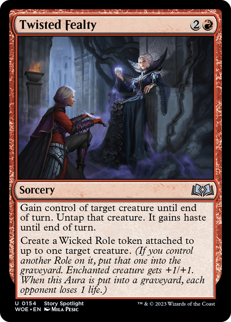 Twisted Fealty (WOE-154) - Wilds of Eldraine - Premium MTG Single from Wizards of the Coast - Just $0.25! Shop now at Game Crave Tournament Store