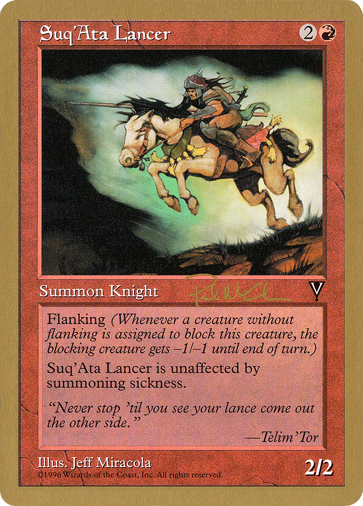 Suq'Ata Lancer (WC97-PM96) - World Championship Decks 1997 - Premium MTG Single from Wizards of the Coast - Just $0.08! Shop now at Game Crave Tournament Store