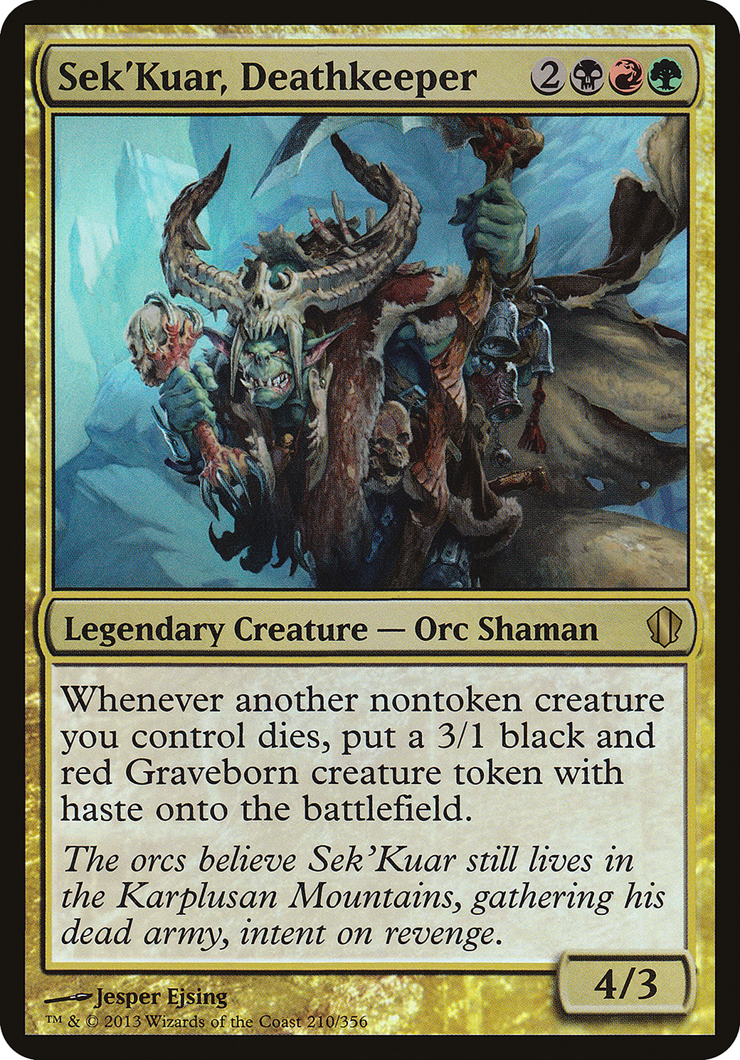 Sek'Kuar, Deathkeeper (OC13-210) - Commander 2013 Oversized Foil - Premium MTG Single from Wizards of the Coast - Just $0.33! Shop now at Game Crave Tournament Store