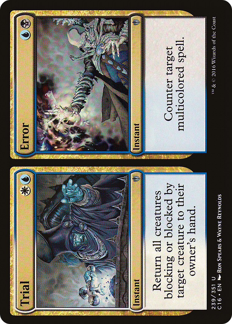 Trial // Error (C16-239) - Commander 2016 - Premium MTG Single from Wizards of the Coast - Just $0.25! Shop now at Game Crave Tournament Store