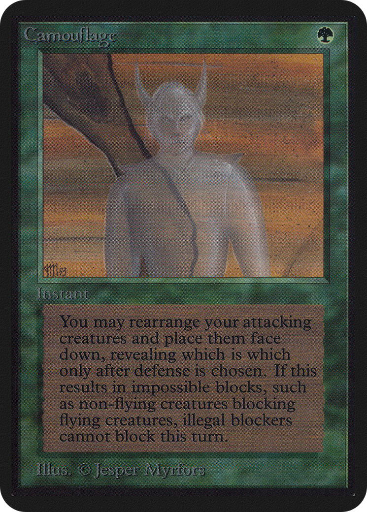 Camouflage (LEA-187) - Limited Edition Alpha - Premium MTG Single from Wizards of the Coast - Just $42.39! Shop now at Game Crave Tournament Store