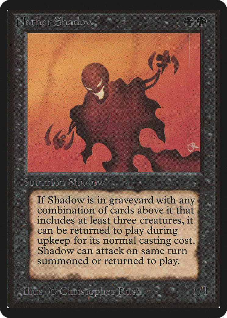 Nether Shadow (LEB-117) - Limited Edition Beta - Premium MTG Single from Wizards of the Coast - Just $13.08! Shop now at Game Crave Tournament Store