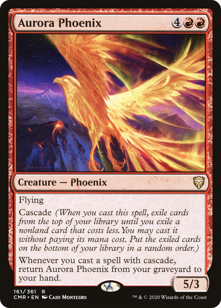 Aurora Phoenix (CMR-161) - Commander Legends Foil - Premium MTG Single from Wizards of the Coast - Just $0.10! Shop now at Game Crave Tournament Store