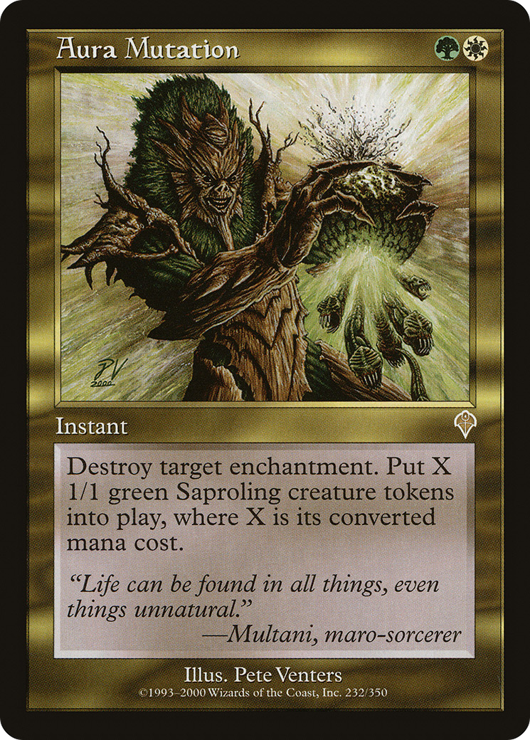 Aura Mutation (INV-232) - Invasion Foil - Premium MTG Single from Wizards of the Coast - Just $8.42! Shop now at Game Crave Tournament Store