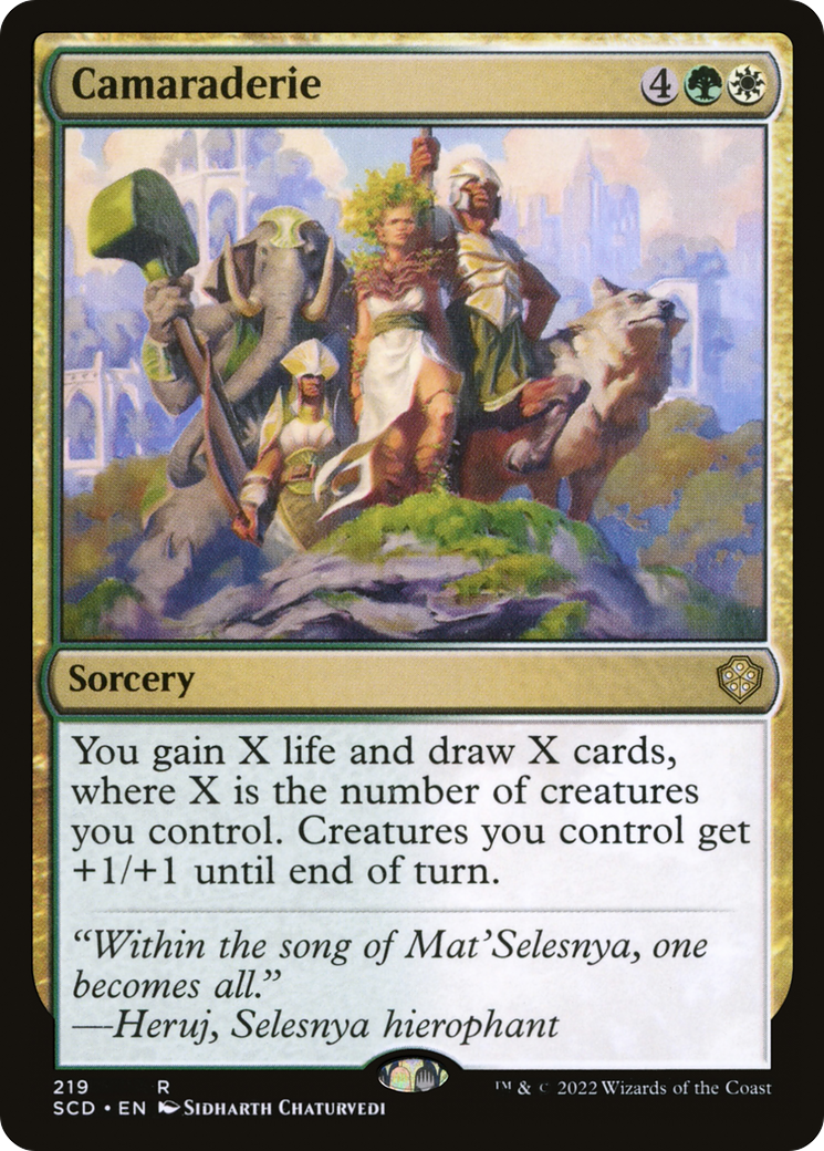 Camaraderie (SCD-219) - Starter Commander Decks - Premium MTG Single from Wizards of the Coast - Just $0.25! Shop now at Game Crave Tournament Store
