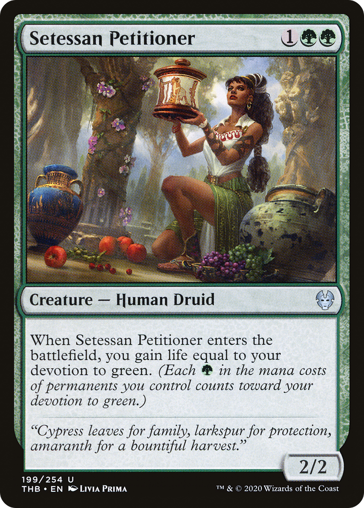 Setessan Petitioner (THB-199) - Theros Beyond Death - Premium MTG Single from Wizards of the Coast - Just $0.08! Shop now at Game Crave Tournament Store