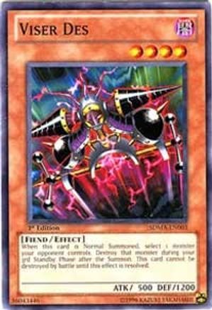 Viser Des (SDMA-EN003) - Structure Deck: Marik 1st Edition - Premium Yugioh Single from Konami - Just $0.32! Shop now at Game Crave Tournament Store