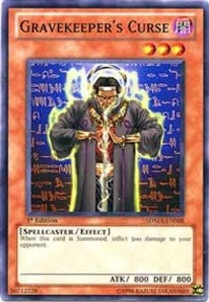 Gravekeeper's Curse (SDMA-EN008) - Structure Deck: Marik 1st Edition - Premium Yugioh Single from Konami - Just $0.25! Shop now at Game Crave Tournament Store