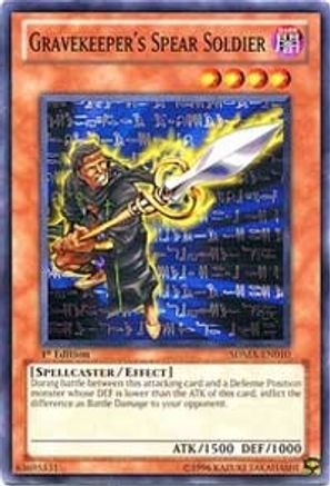 Gravekeeper's Spear Soldier (SDMA-EN010) - Structure Deck: Marik 1st Edition - Premium Yugioh Single from Konami - Just $0.33! Shop now at Game Crave Tournament Store
