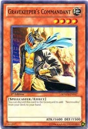 Gravekeeper's Commandant (SDMA-EN017) - Structure Deck: Marik 1st Edition - Premium Yugioh Single from Konami - Just $2.16! Shop now at Game Crave Tournament Store