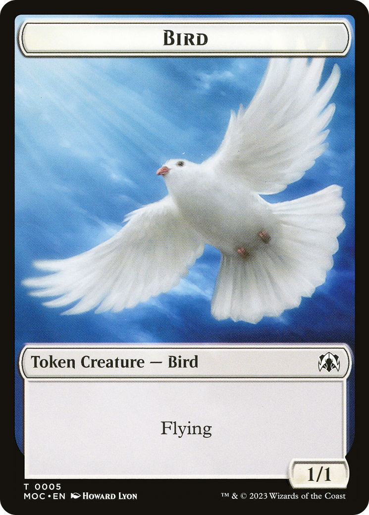 Bird (TMOC-005) - March of the Machine Commander Tokens - Premium MTG Single from Wizards of the Coast - Just $0! Shop now at Game Crave Tournament Store