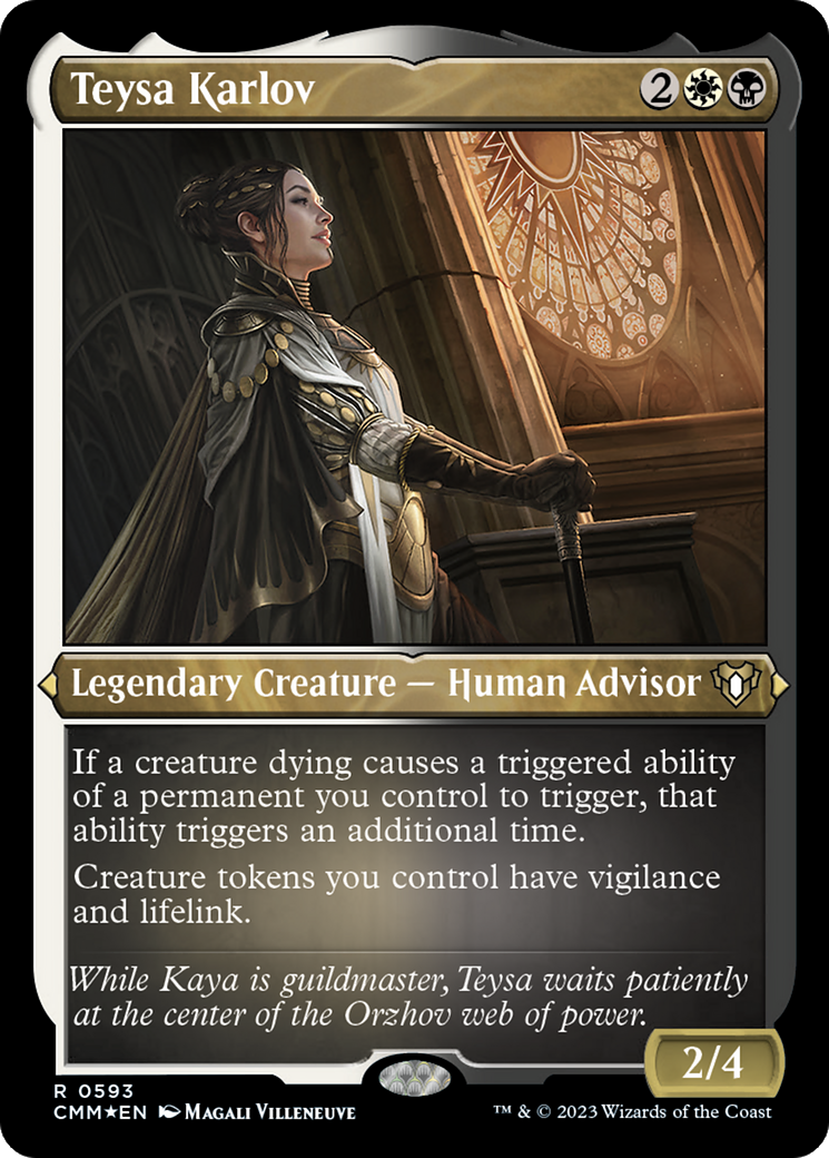 Teysa Karlov (CMM-593) - Commander Masters Etched Foil - Premium MTG Single from Wizards of the Coast - Just $0.83! Shop now at Game Crave Tournament Store