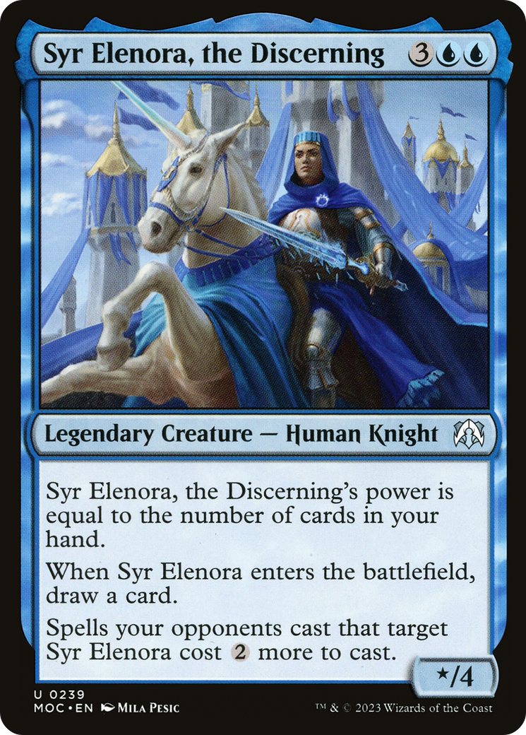 Syr Elenora, the Discerning (MOC-239) - March of the Machine Commander - Premium MTG Single from Wizards of the Coast - Just $0.08! Shop now at Game Crave Tournament Store