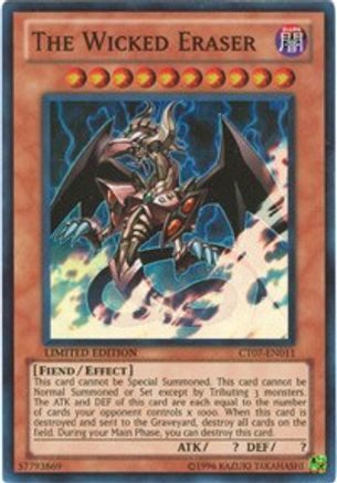 The Wicked Eraser (CT07-EN011) - 2010 Collectors Tins Limited - Premium Yugioh Single from Konami - Just $0.38! Shop now at Game Crave Tournament Store