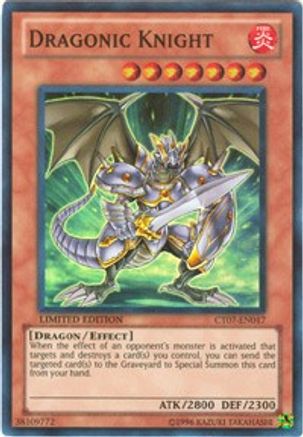 Dragonic Knight (CT07-EN017) - 2010 Collectors Tins Limited - Premium Yugioh Single from Konami - Just $0.26! Shop now at Game Crave Tournament Store