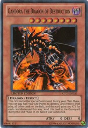 Gandora the Dragon of Destruction (CT07-EN020) - 2010 Collectors Tins Limited - Premium Yugioh Single from Konami - Just $0.42! Shop now at Game Crave Tournament Store