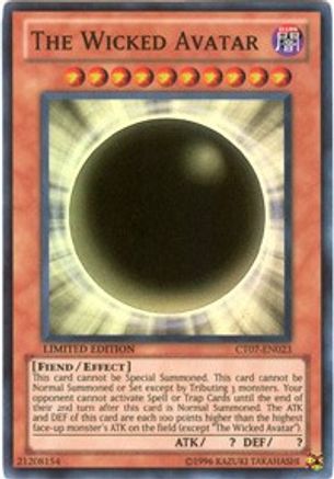 The Wicked Avatar (CT07-EN023) - 2010 Collectors Tins Limited - Premium Yugioh Single from Konami - Just $0.76! Shop now at Game Crave Tournament Store