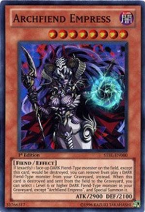 Archfiend Empress (STBL-EN000) - Starstrike Blast 1st Edition - Premium Yugioh Single from Konami - Just $0.30! Shop now at Game Crave Tournament Store