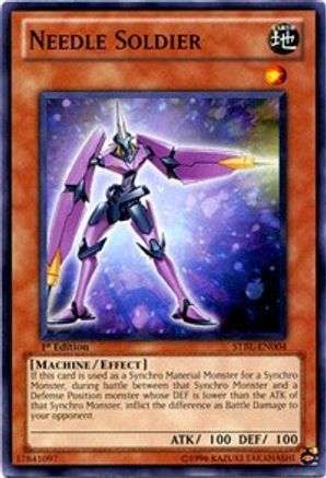 Needle Soldier (STBL-EN004) - Starstrike Blast 1st Edition - Premium Yugioh Single from Konami - Just $0.25! Shop now at Game Crave Tournament Store
