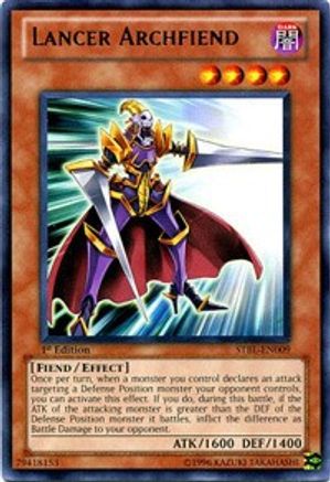 Lancer Archfiend (STBL-EN009) - Starstrike Blast 1st Edition - Premium Yugioh Single from Konami - Just $0.35! Shop now at Game Crave Tournament Store