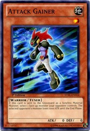 Attack Gainer (STBL-EN014) - Starstrike Blast Unlimited - Premium Yugioh Single from Konami - Just $0.33! Shop now at Game Crave Tournament Store