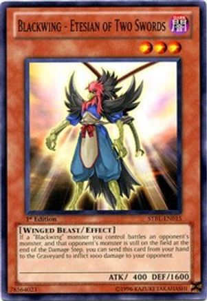Blackwing - Etesian of Two Swords (STBL-EN015) - Starstrike Blast 1st Edition - Premium Yugioh Single from Konami - Just $0.08! Shop now at Game Crave Tournament Store