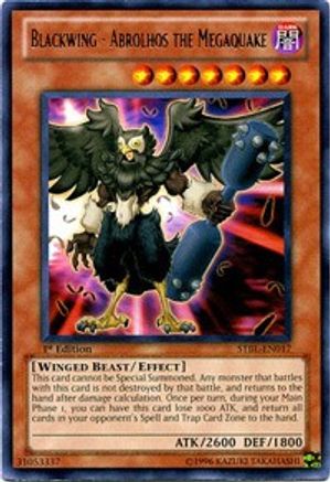 Blackwing - Abrolhos the Megaquake (STBL-EN017) - Starstrike Blast 1st Edition - Premium Yugioh Single from Konami - Just $0.26! Shop now at Game Crave Tournament Store