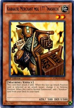 Karakuri Merchant mdl 177 "Inashichi" (STBL-EN020) - Starstrike Blast 1st Edition - Premium Yugioh Single from Konami - Just $4.80! Shop now at Game Crave Tournament Store