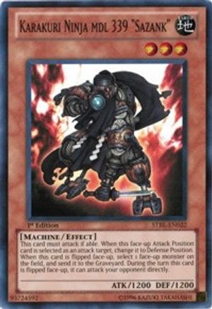 Karakuri Ninja mdl 339 Sazank (STBL-EN022) - Starstrike Blast 1st Edition - Premium Yugioh Single from Konami - Just $1.13! Shop now at Game Crave Tournament Store