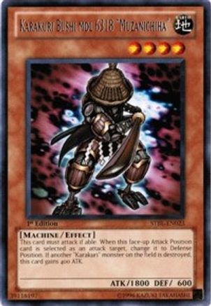 Karakuri Bushi mdl 6318 Muzanichiha (STBL-EN023) - Starstrike Blast 1st Edition - Premium Yugioh Single from Konami - Just $0.23! Shop now at Game Crave Tournament Store