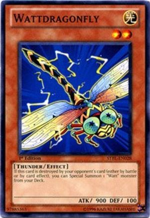 Wattdragonfly (STBL-EN028) - Starstrike Blast 1st Edition - Premium Yugioh Single from Konami - Just $0.51! Shop now at Game Crave Tournament Store
