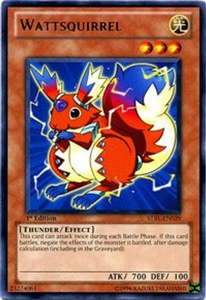 Wattsquirrel (STBL-EN029) - Starstrike Blast Unlimited - Premium Yugioh Single from Konami - Just $0.13! Shop now at Game Crave Tournament Store