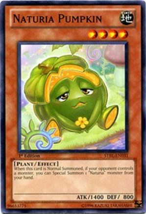 Naturia Pumpkin (STBL-EN031) - Starstrike Blast 1st Edition - Premium Yugioh Single from Konami - Just $0.26! Shop now at Game Crave Tournament Store