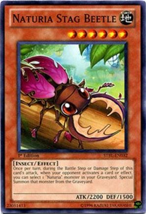 Naturia Stag Beetle (STBL-EN032) - Starstrike Blast Unlimited - Premium Yugioh Single from Konami - Just $0.25! Shop now at Game Crave Tournament Store