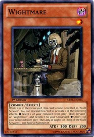 Wightmare (STBL-EN035) - Starstrike Blast 1st Edition - Premium Yugioh Single from Konami - Just $0.56! Shop now at Game Crave Tournament Store