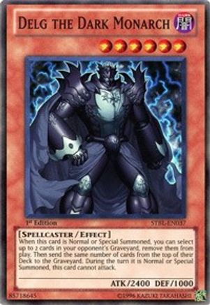 Delg the Dark Monarch (STBL-EN037) - Starstrike Blast Unlimited - Premium Yugioh Single from Konami - Just $5.89! Shop now at Game Crave Tournament Store