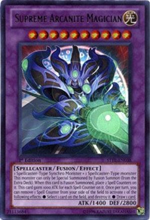 Supreme Arcanite Magician (STBL-EN038) - Starstrike Blast 1st Edition - Premium Yugioh Single from Konami - Just $18.55! Shop now at Game Crave Tournament Store