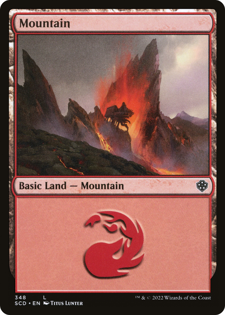 Mountain (SCD-348) - Starter Commander Decks - Premium MTG Single from Wizards of the Coast - Just $0.25! Shop now at Game Crave Tournament Store
