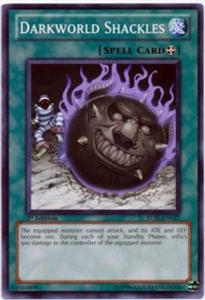 Darkworld Shackles (STBL-EN057) - Starstrike Blast Unlimited - Premium Yugioh Single from Konami - Just $0.52! Shop now at Game Crave Tournament Store