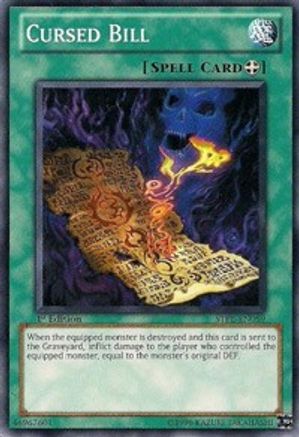Cursed Bill (STBL-EN059) - Starstrike Blast 1st Edition - Premium Yugioh Single from Konami - Just $0.25! Shop now at Game Crave Tournament Store