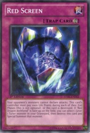 Red Screen (STBL-EN064) - Starstrike Blast 1st Edition - Premium Yugioh Single from Konami - Just $1.42! Shop now at Game Crave Tournament Store