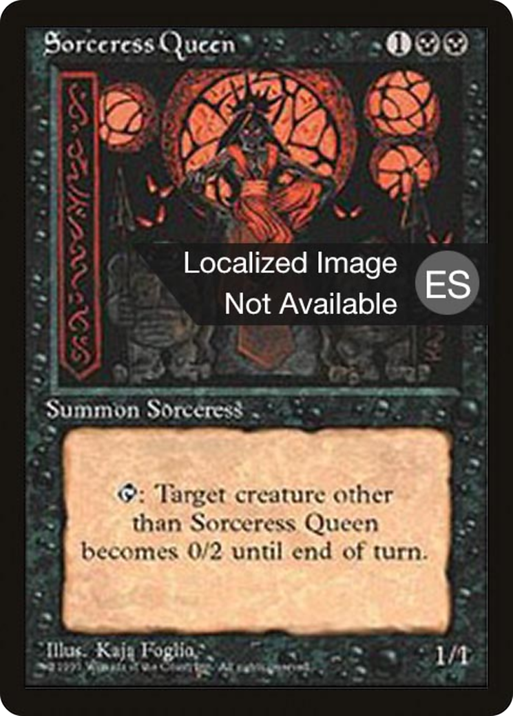 Sorceress Queen (4BB-162) - Fourth Edition Foreign Black Border - Premium MTG Single from Wizards of the Coast - Just $1.19! Shop now at Game Crave Tournament Store