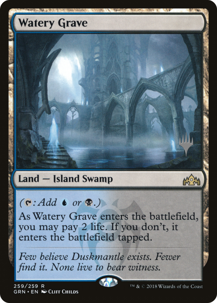 Watery Grave (PGRN-259P) - Guilds of Ravnica Promos Foil - Premium MTG Single from Wizards of the Coast - Just $4.91! Shop now at Game Crave Tournament Store