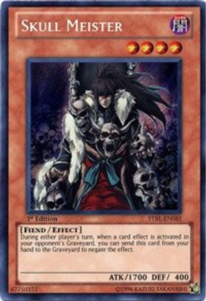 Skull Meister (STBL-EN081) - Starstrike Blast 1st Edition - Premium Yugioh Single from Konami - Just $4.65! Shop now at Game Crave Tournament Store