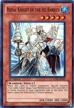 Royal Knight of the Ice Barrier (STBL-EN091) - Starstrike Blast Unlimited - Premium Yugioh Single from Konami - Just $0.25! Shop now at Game Crave Tournament Store