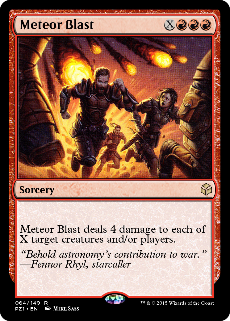 Meteor Blast (PZ1-064) - Legendary Cube Prize Pack Foil - Premium MTG Single from Wizards of the Coast - Just $0! Shop now at Game Crave Tournament Store