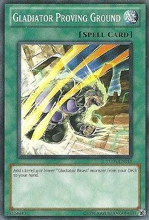 Gladiator Proving Ground (TU04-EN019) - Turbo Pack: Booster Four Unlimited - Premium Yugioh Single from Konami - Just $0.69! Shop now at Game Crave Tournament Store