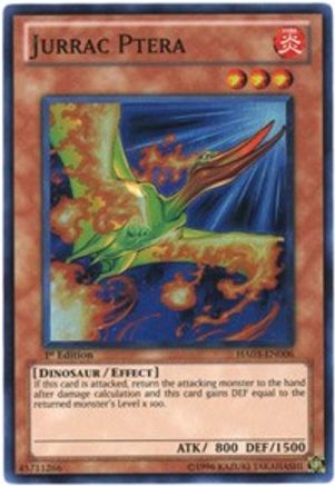 Jurrac Ptera (HA03-EN006) - Hidden Arsenal 3 Unlimited - Premium Yugioh Single from Konami - Just $0.15! Shop now at Game Crave Tournament Store