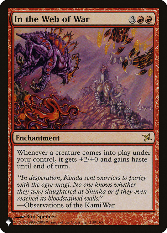 In the Web of War (PLIST-920) - The List - Premium MTG Single from Wizards of the Coast - Just $0.30! Shop now at Game Crave Tournament Store